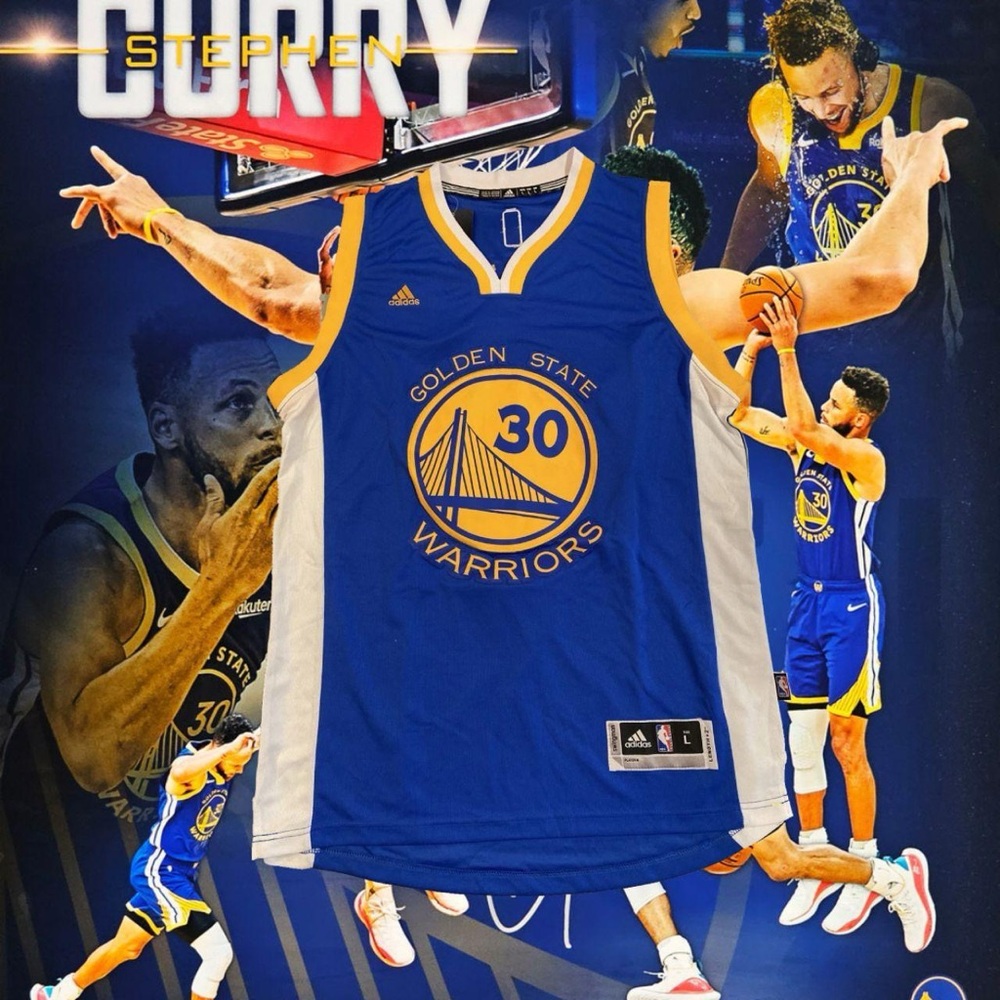 Adidas Golden State Warriors Stephen Curry #30 Jersey men’s Large